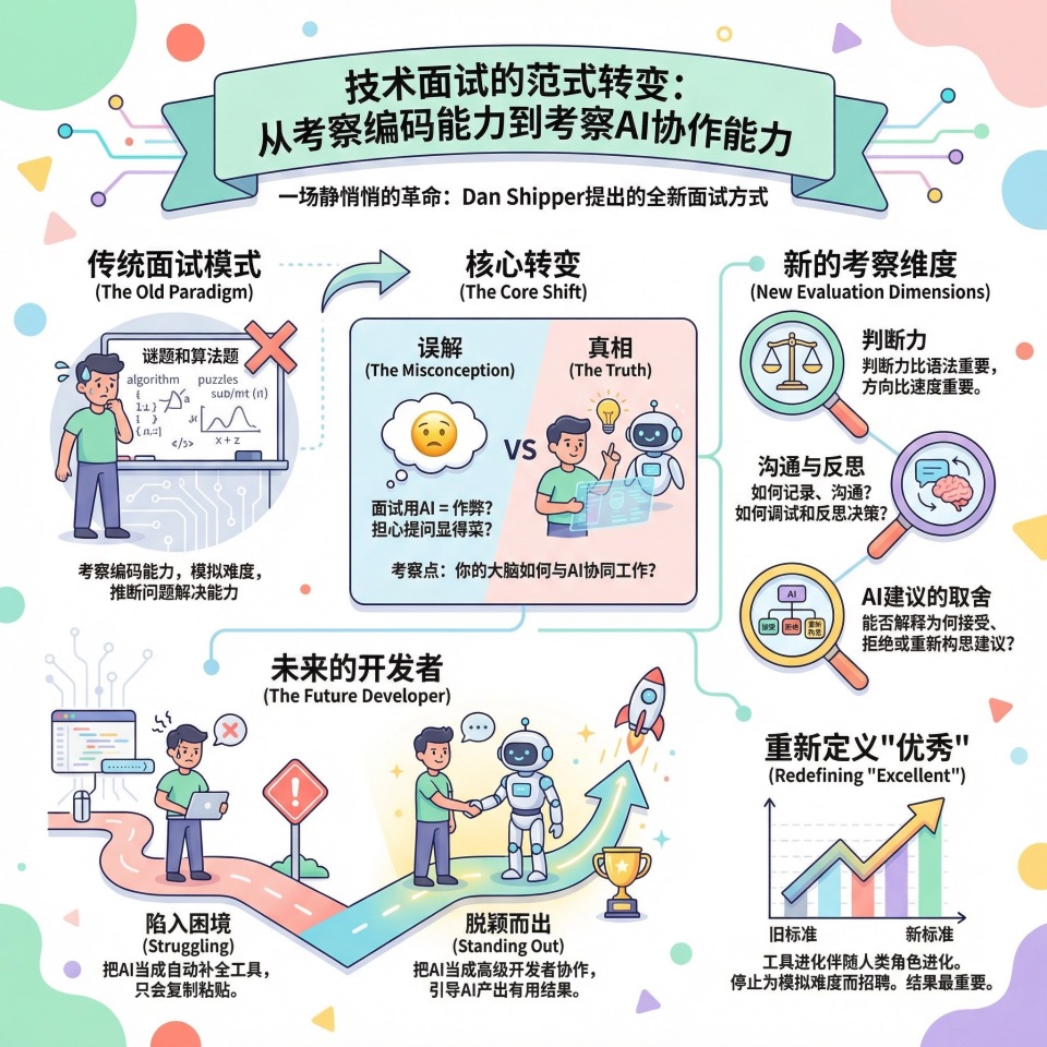 技术面试的范式转变：从考察编码能力到考察AI协作能力-腾讯新闻