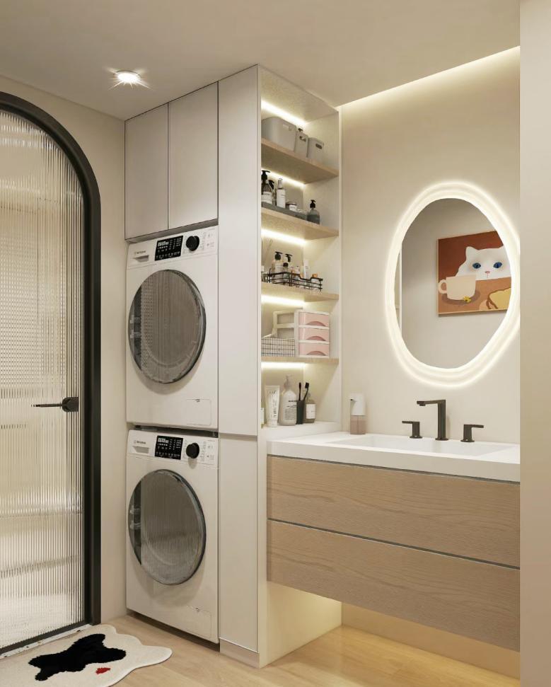 卫生间干湿四分离设计,实用好看