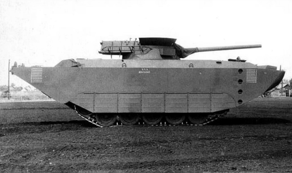 会游泳的"地狱猫",二战美国t86 gmc两栖机动火炮