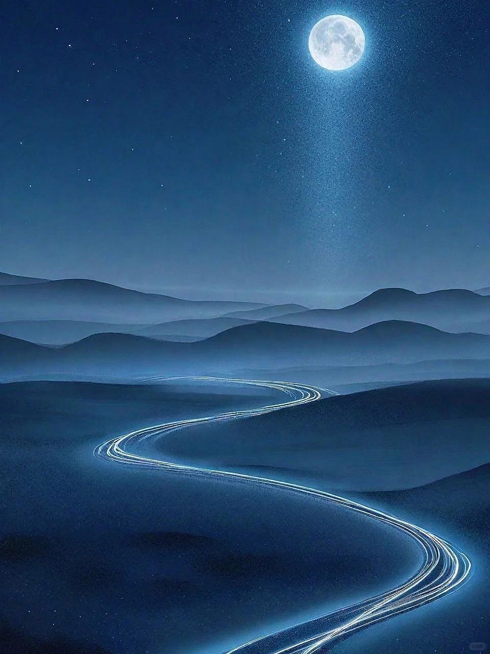 星辰低垂,原野广阔,月光涌动,伴随着大江的壮阔,杜甫的旅夜,既有漂泊