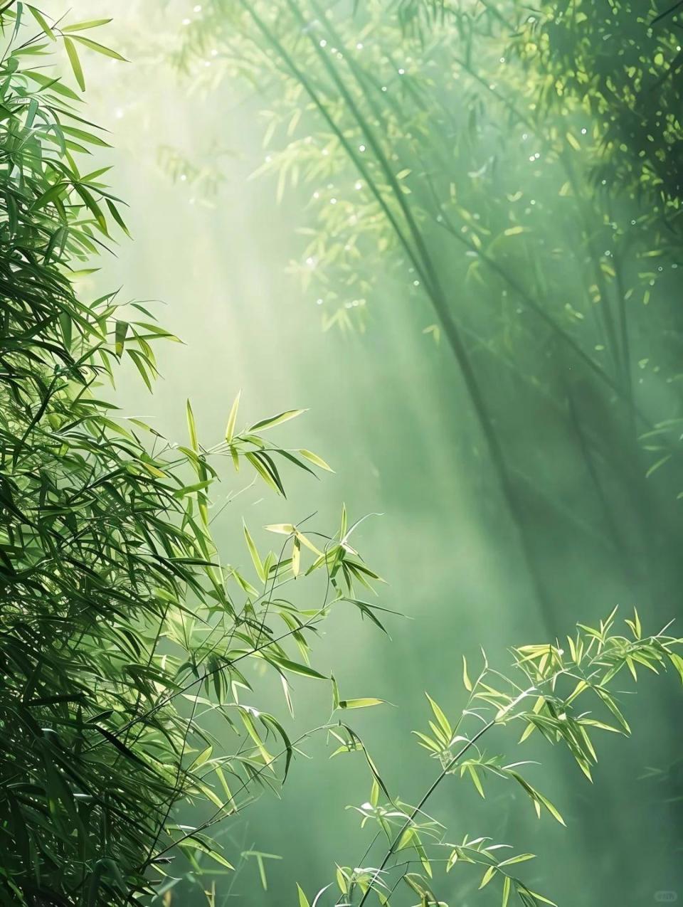 36句竹林美景诗句:所到之处明净透彻