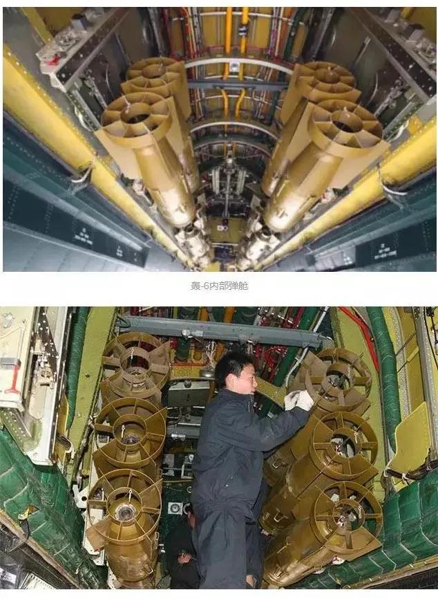 罕见的轰6弹仓,适弹性差!未来我军机型必须装备旋转式发射架