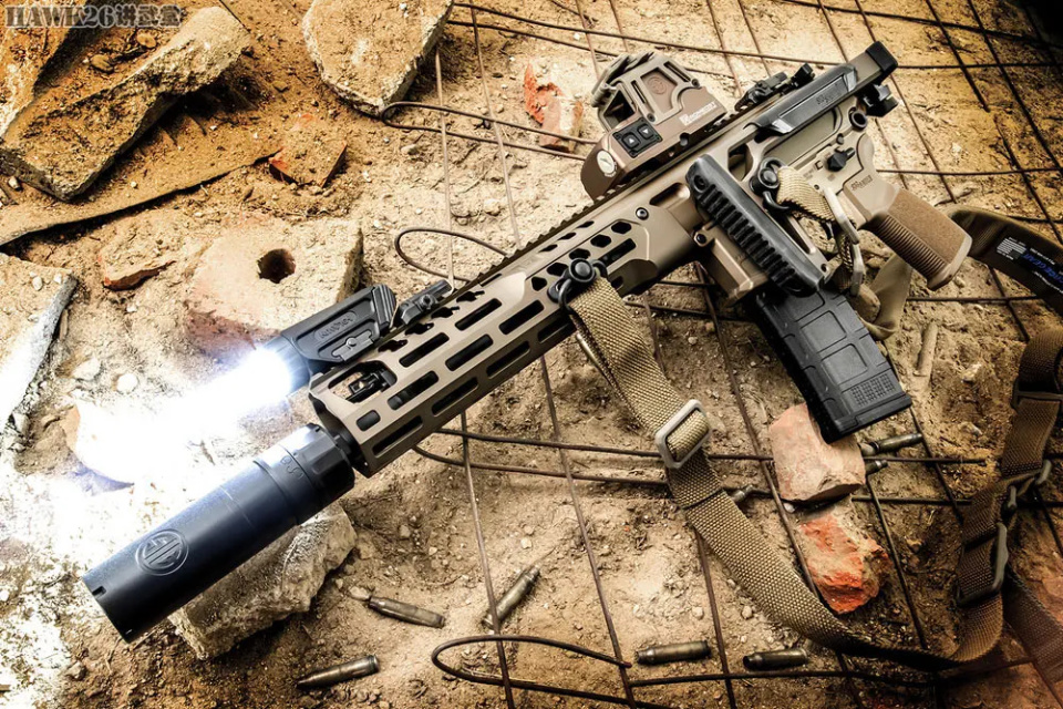 评测:西格绍尔mcx spear lt sbr 短管步枪100码射击精度1moa