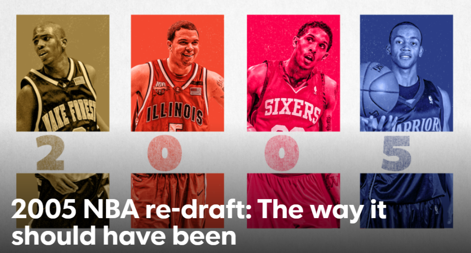 美媒重排05年选秀火箭九指格林16拜纳姆8路威3状元无悬念