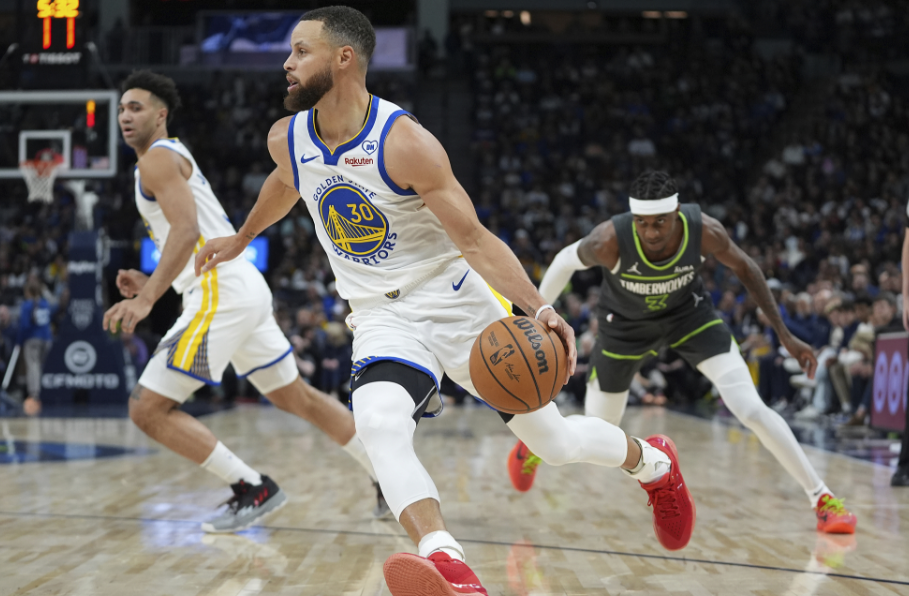 nba常规赛森林狼三杀勇士库里31分里程悲爱德华兹238