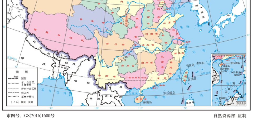 我国陆上邻国图图片