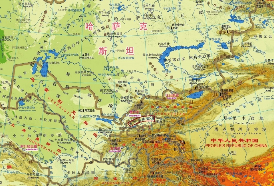 地处三国交界处的费尔干纳盆地,是中亚地区人口最稠密的地区之一