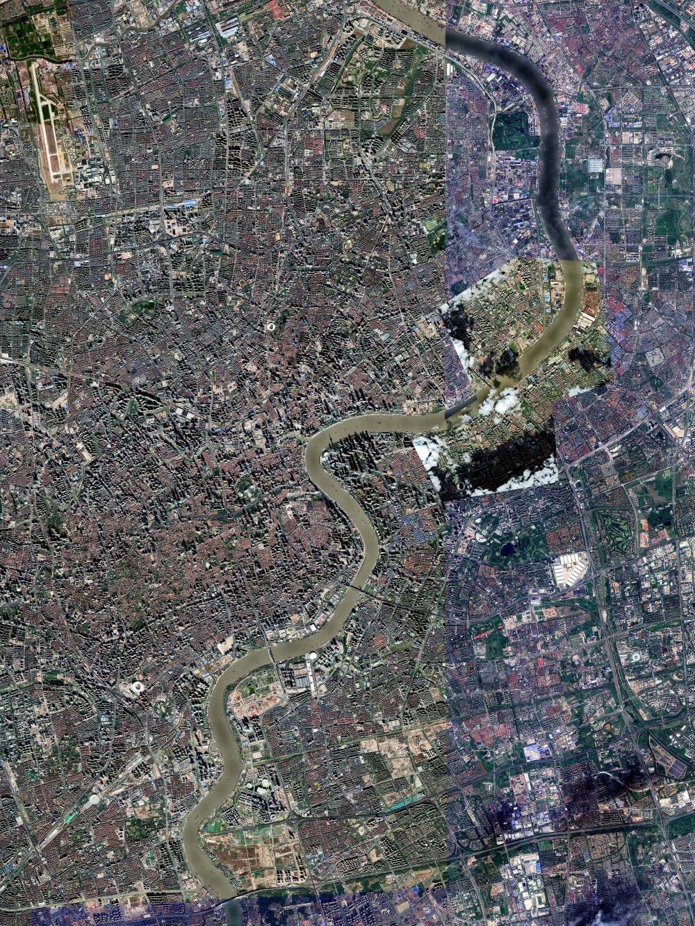 上海卫星图 魔都的魔力_腾讯新闻