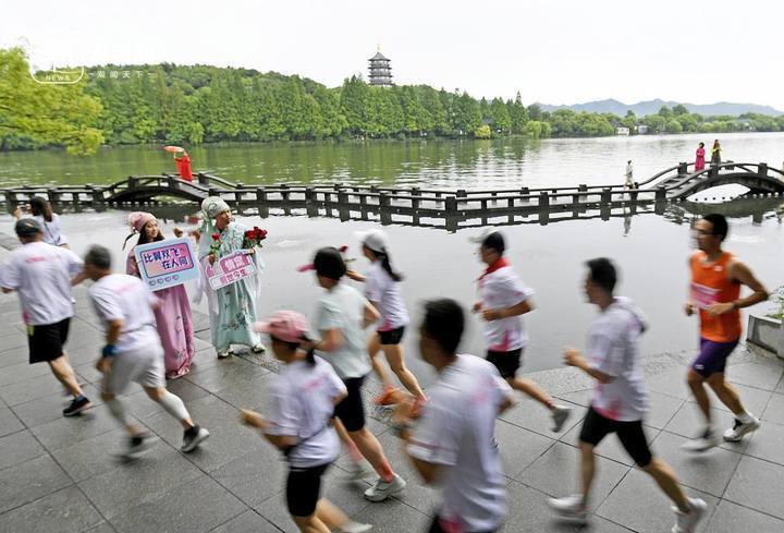 西湖玫瑰跑 健康又浪漫