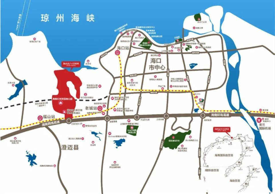 澄迈位于海南北部,濒临琼州海峡,隔海与广东徐闻相望,距离海口市区