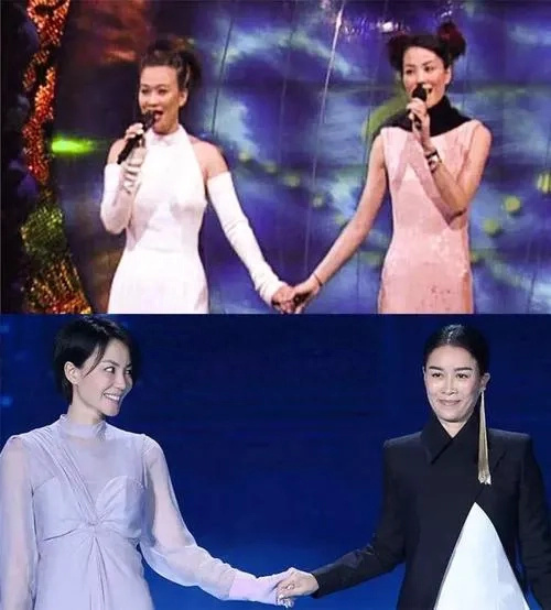 只知道赵薇,那英和王菲是闺蜜,没想到俞飞鸿和她们关系那么好.