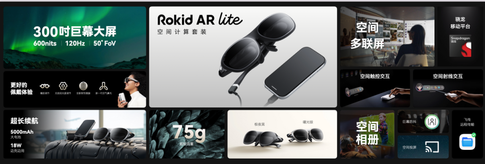 Rokid AR Lite空间计算套装发布，高通点赞中国AR力量_腾讯新闻