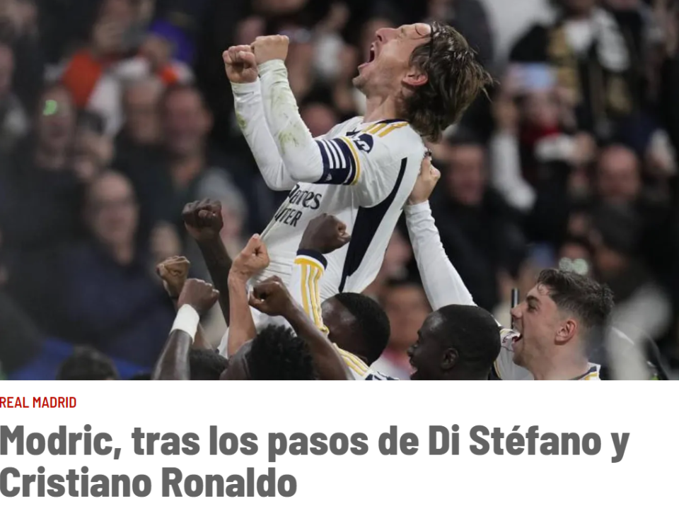 莫德里奇剑指欧冠冠军,皇马26冠队史第1,和c罗比