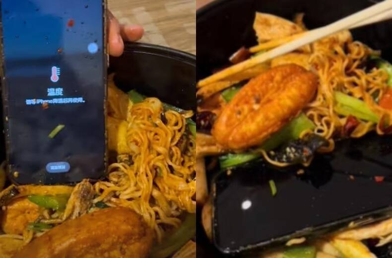 澳洲女子外带火锅竟捞出开机手机！餐厅致歉
