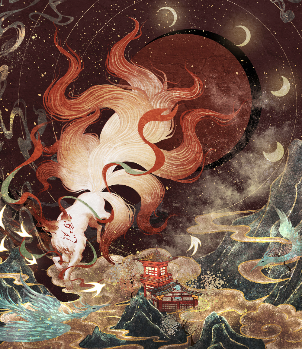 先秦时期出现的九尾狐,成为日本动漫中最知名的妖兽