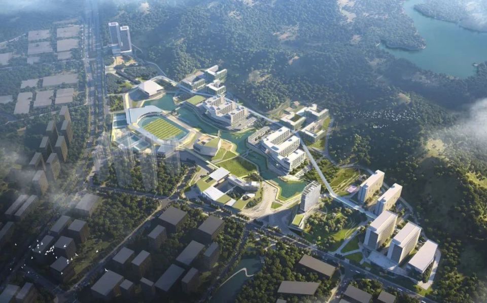 深圳理工大学主校区鸟瞰设计图6月5日一大早,媒体推送消息"深圳理工