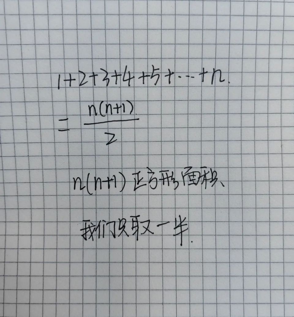 若将“数列求和”可视化：那么，小学生也能弄懂高中公式啦！_腾讯新闻