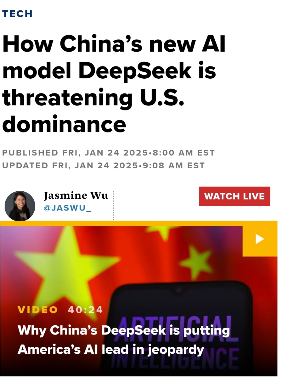 DeepSeek重挫美股，巨头英伟达大跌，为何这波威力这么大？后续还会跌吗？