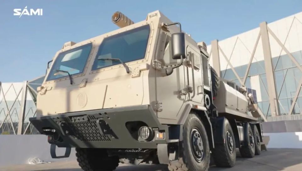 沙特公司展出新型卡车炮,外形高仿法国凯撒8x8卡车炮