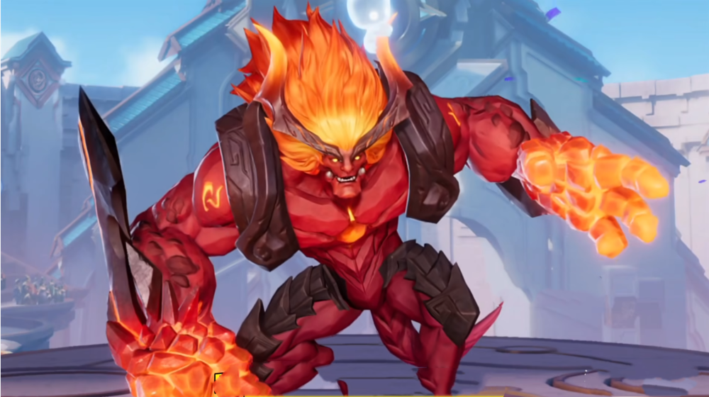 红buff变成英雄,李白的下场会是怎么样呢?一根手指击败李白和铠皇!_腾