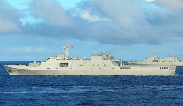 除了海军的五指山号登陆舰以外,中国海警部队亦加强了在该海域的巡航