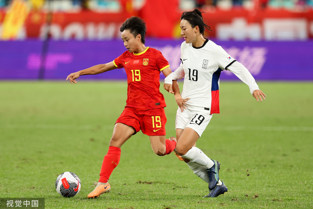 奥预赛中国女足11韩国小组第3无缘巴黎奥运会王珊珊破门