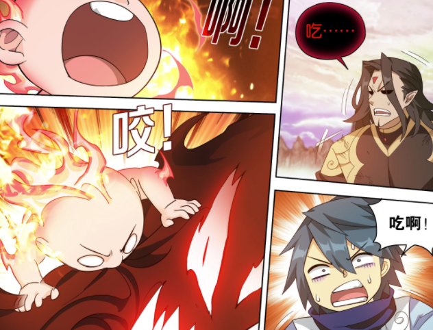 斗破苍穹：小伊参战，虚无吞炎子火被追着打_腾讯新闻