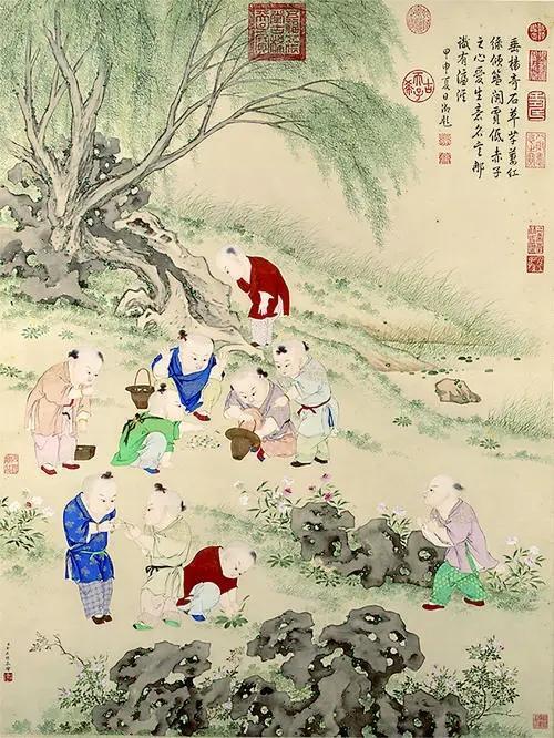 回不去的旧时光,4首诗词,缅怀民间"斗草"游戏,只准看不准哭