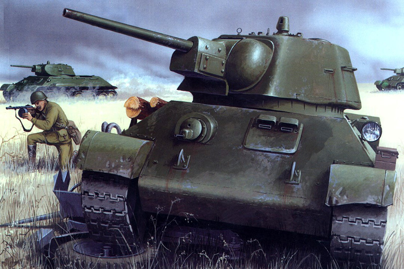 19岁“T-34狙击大神”：藏在房后，一炮击落飞机，又一炮打爆虎式_腾讯新闻