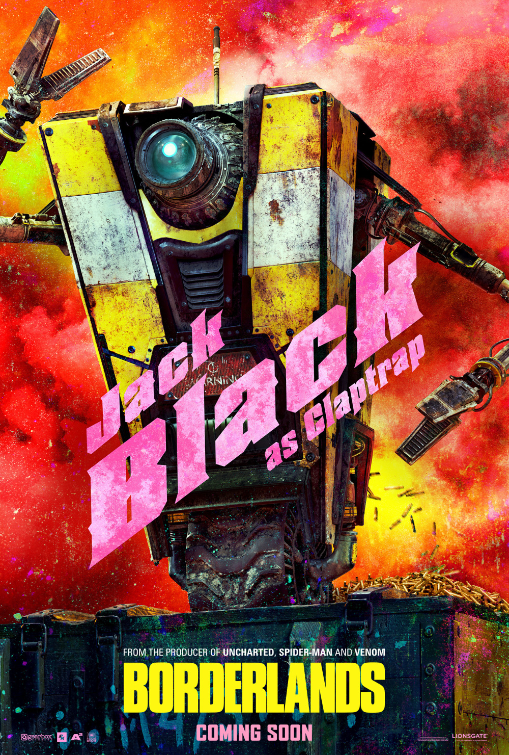 热门游戏《无主之地》电影版发布角色海报,"大魔王"凯特·布兰切特