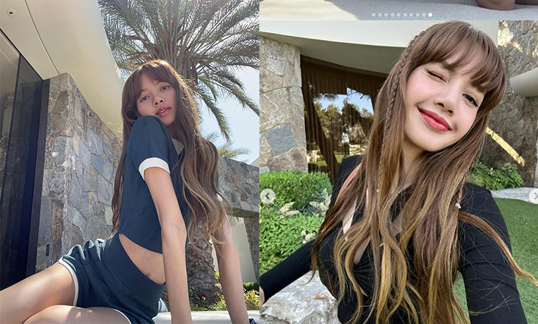 4月28日,blackpink lisa在她的instagram上发布了几张照片,没有说明