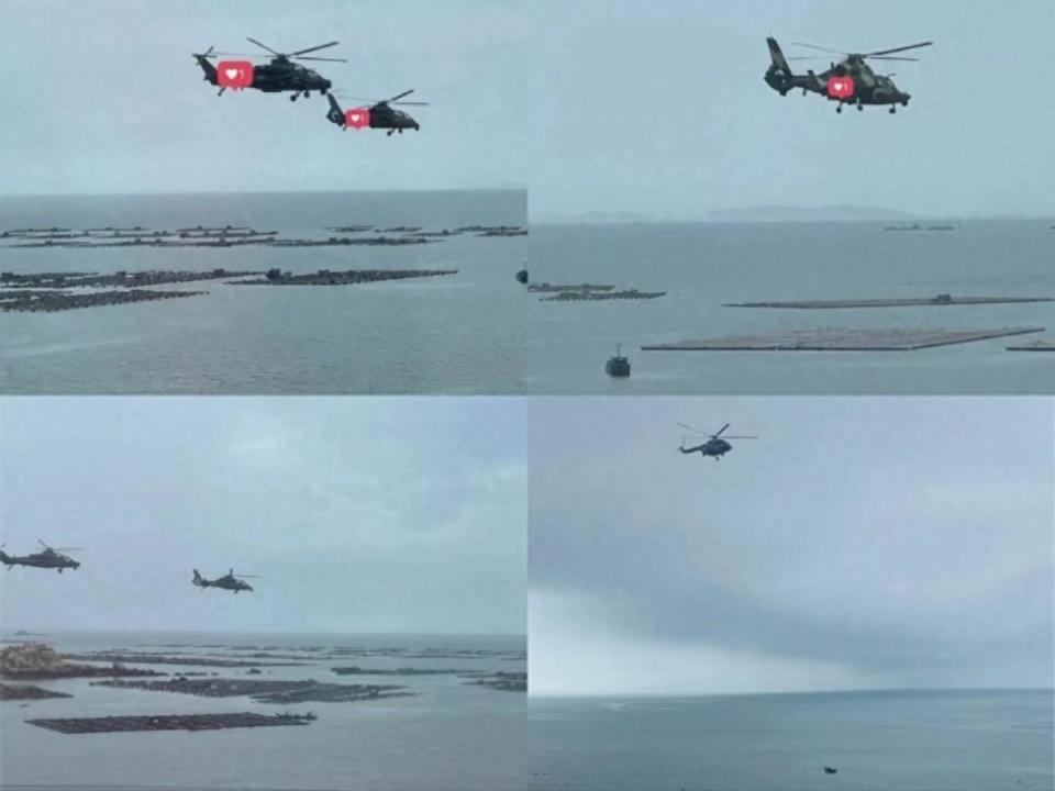 福建海警持续巡航,解放军陆航直升机编队也进入金马周边活动