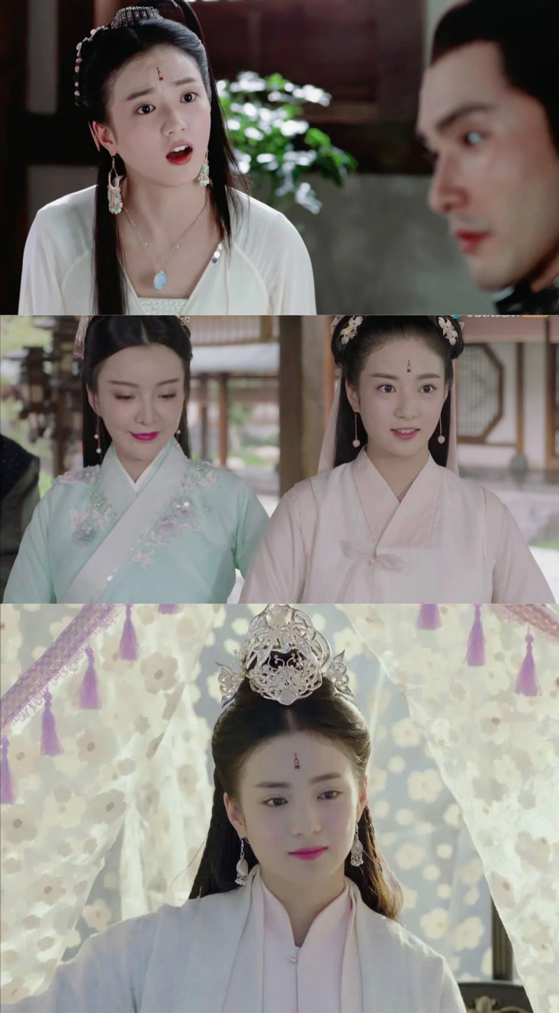 歪马尾天真烂漫,小包子发髻丫鬟装扮俏皮甜美,戴上王冠的中分披发造型