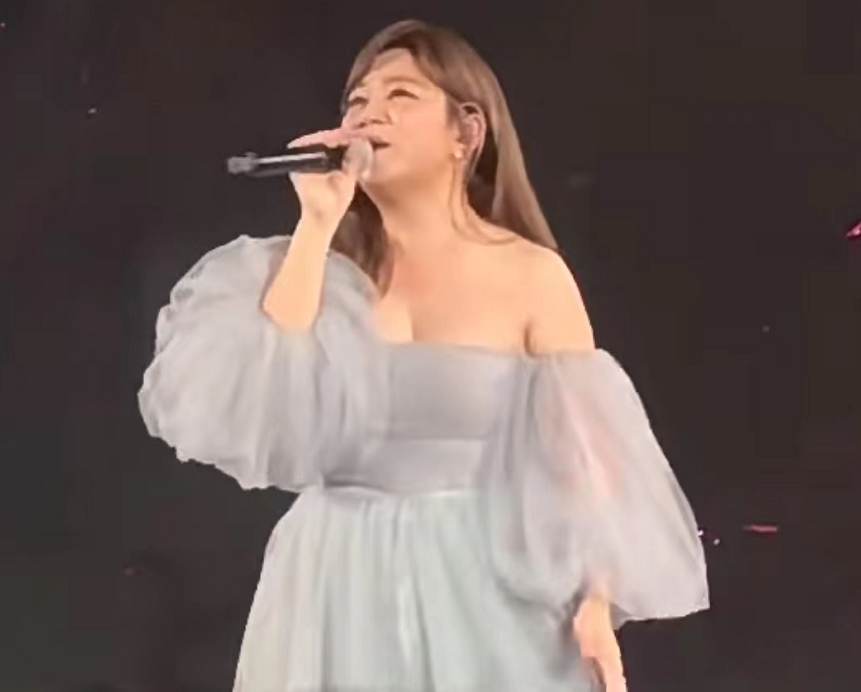 45岁梁静茹近照大变样发福明显被指撞脸贾玲沈阳演唱会惹争议