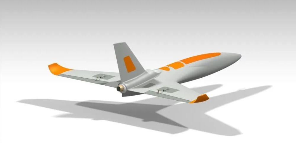 乌克兰展示固定翼自杀无人机采用无尾三角翼布局战斗部有点小