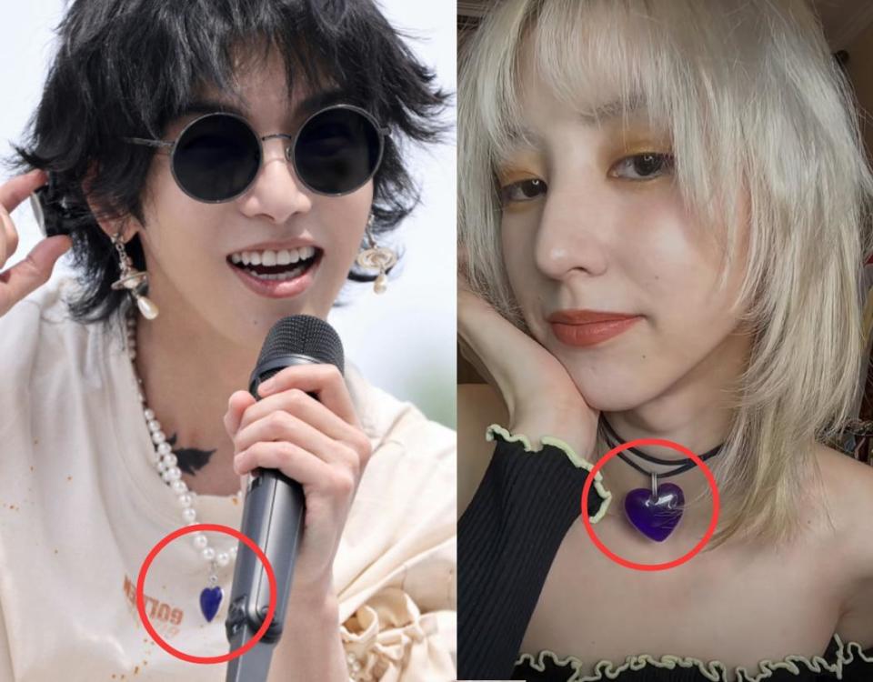 华晨宇罕见秀恩爱与女友佩戴心形情侣项链细节看出两人很相爱