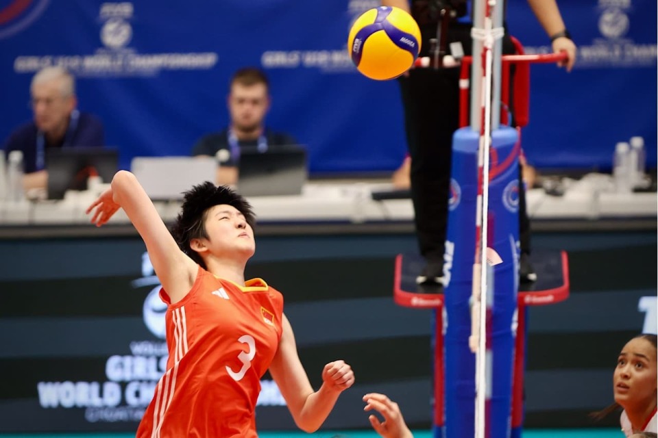 轰11分+5次拦网！中国女排又一15岁1米91新星崛起：闪耀世界大赛