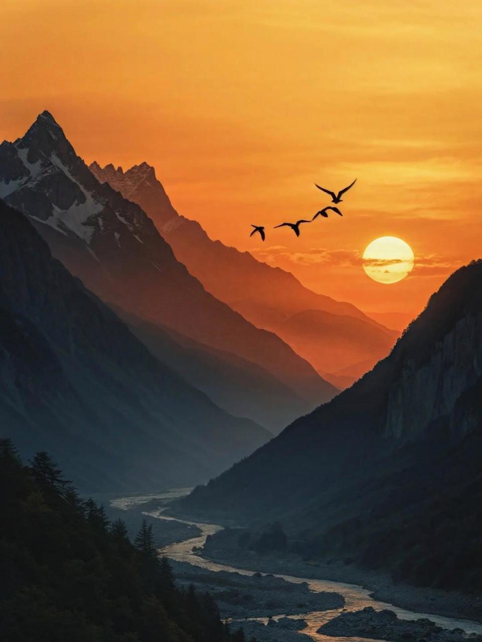 大漠孤烟直,长河落日圆.24句以小见大诗词:尺幅千里,意境壮阔