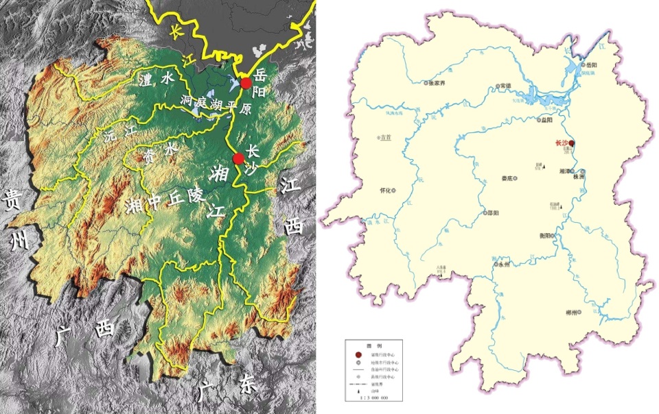 洞庭湖地理位置图片