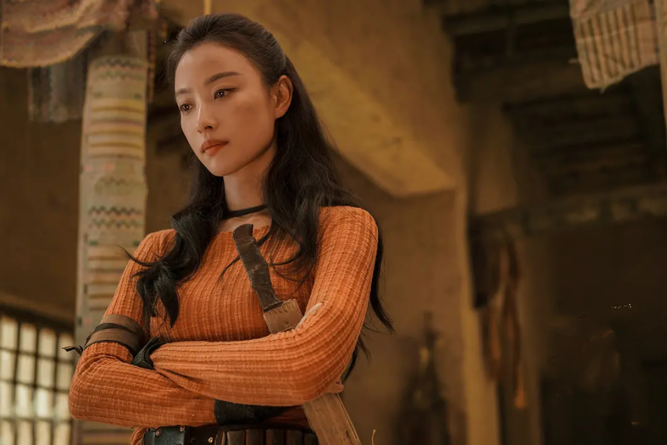 《捆绑上天堂》,两部都是影片,电视剧似乎很少,《西出玉门》后,倪妮还