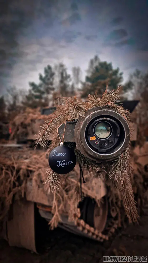 德軍戰鬥訓練中心聖誕節宣傳照 讓武器充滿節日氣氛 享受輕鬆假期 - 