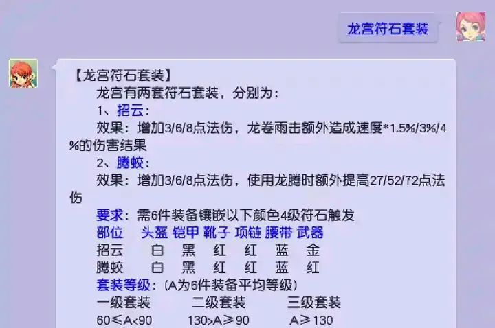 梦幻符石组合，梦幻符石组合表大全