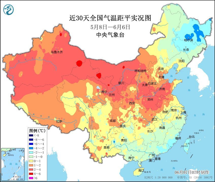 在区域分布上,特别是西北地区东部,内蒙古大部,华北西部等,在这一时期