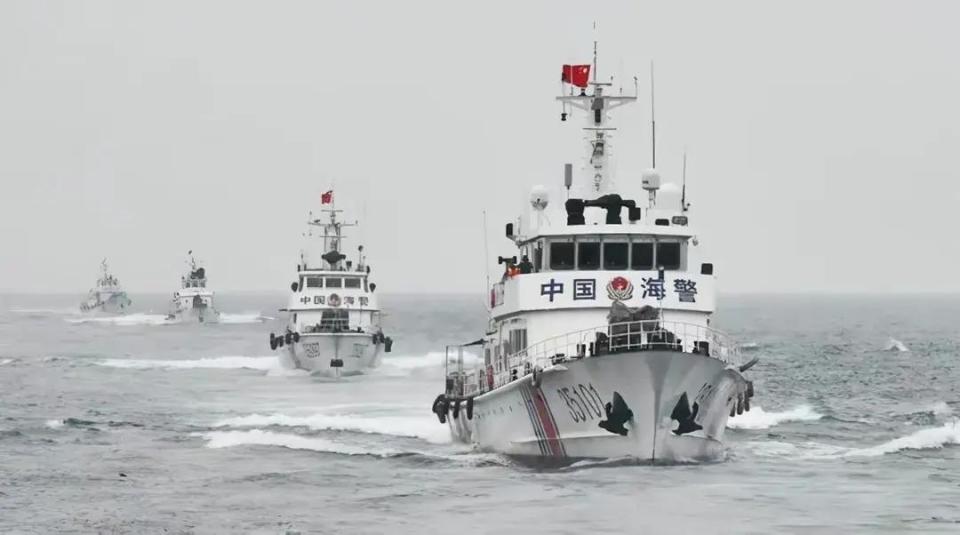 中国海警船抹去禁限水域,美机在岛内触地复飞准备介入_腾讯新闻