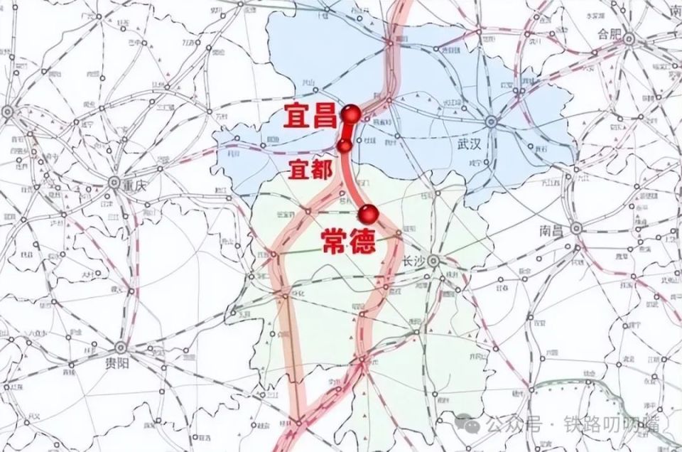 宜常高铁呼南通道中的宜常高铁目前仍是在推进可研和初步设计相关的