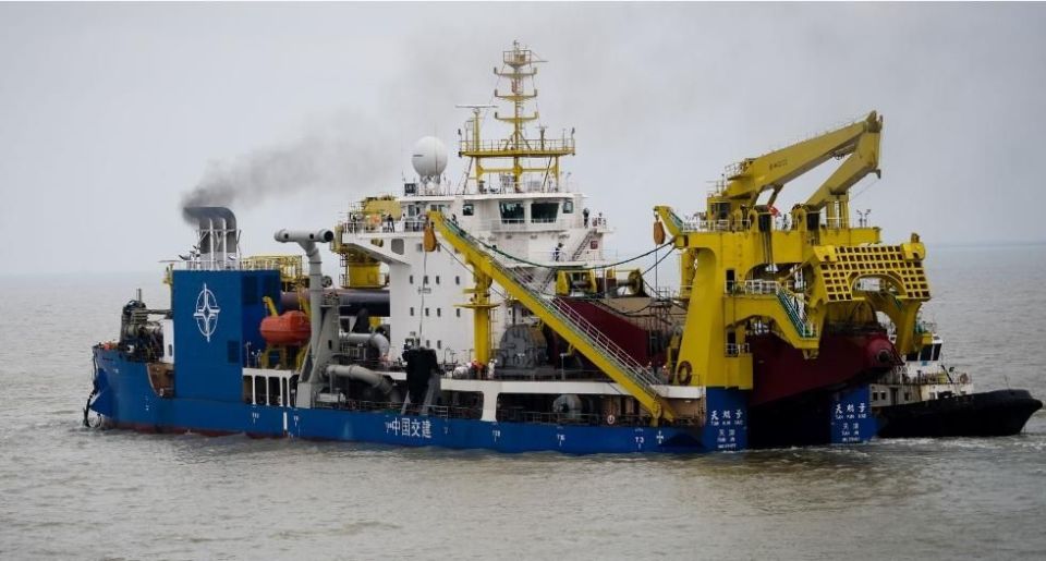 挖泥船来了金厦水域事关统一大业的行动开始台方无可奈何