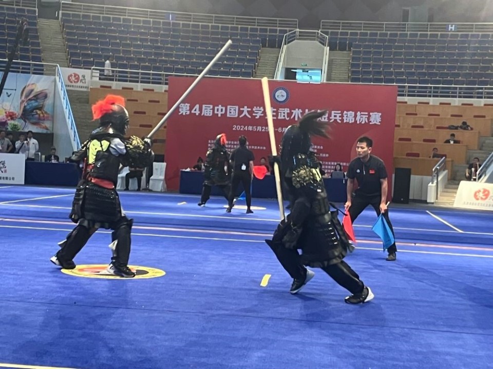 湖南铁科职院学子首战中国大学生武术长短兵锦标赛获2银4铜