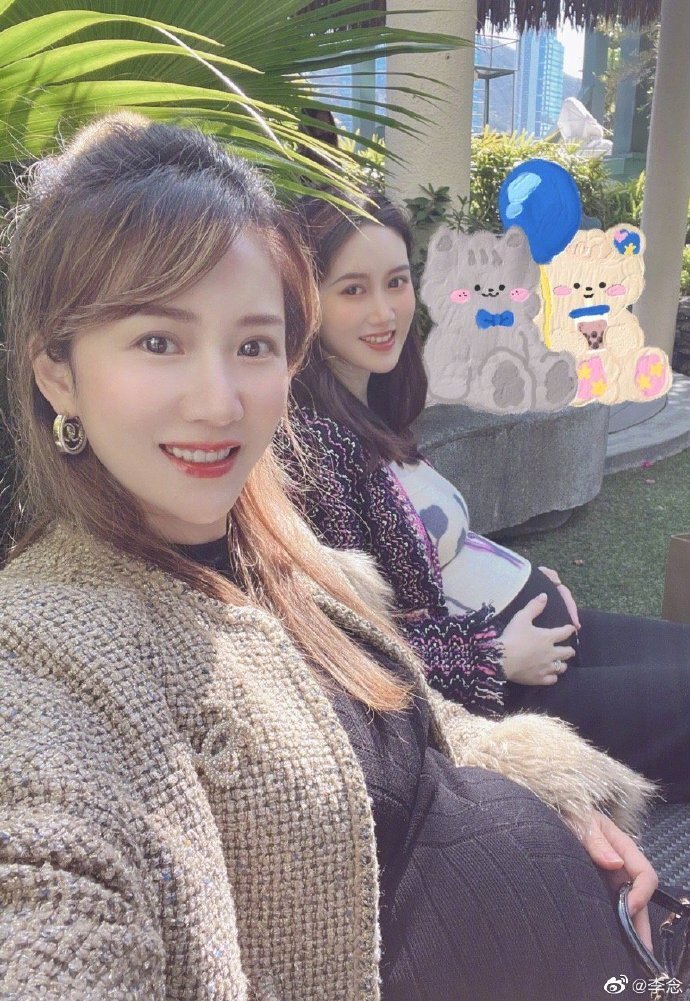 "阔太"李念晒孕期日常,怀孕8个月肚大如箩,戴不菲首饰好豪气-腾讯新闻