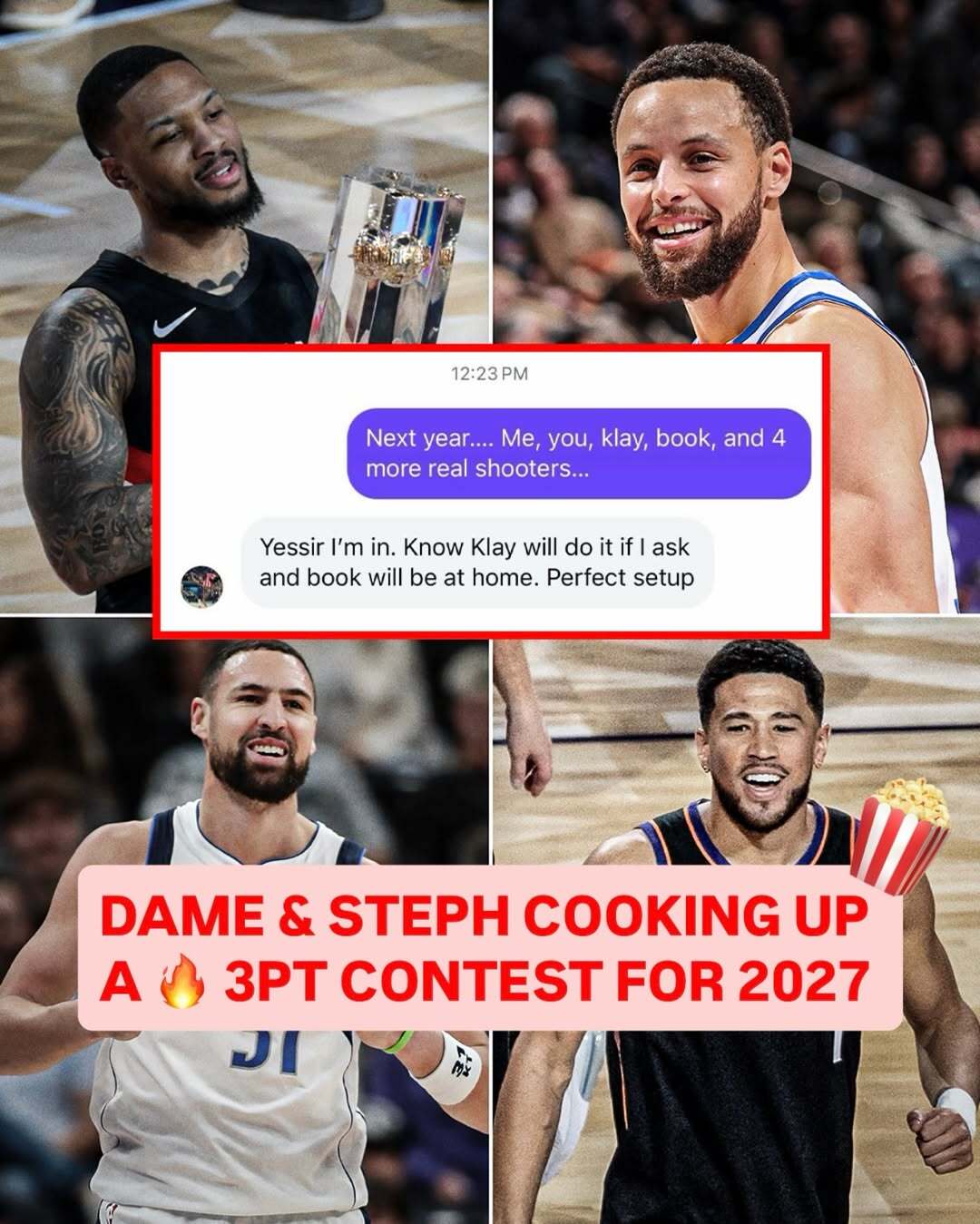 史上最強三分大賽？利拉德私信約戰庫里：盼擊敗頂尖對手奪第四冠 - 