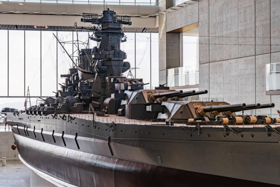 二战日本终极决战兵器，大和号的460毫米重炮，炮塔比驱逐舰还重_腾讯新闻